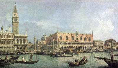 The Molo and the Piazzetta San Marco, Venice by Giovanni Antonio Canal
